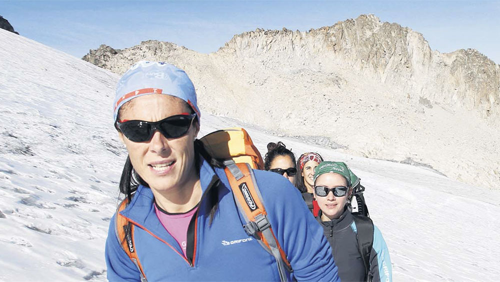 Image of Edurne Pasaban used in the Frankfurter Allgemeine Zeitung