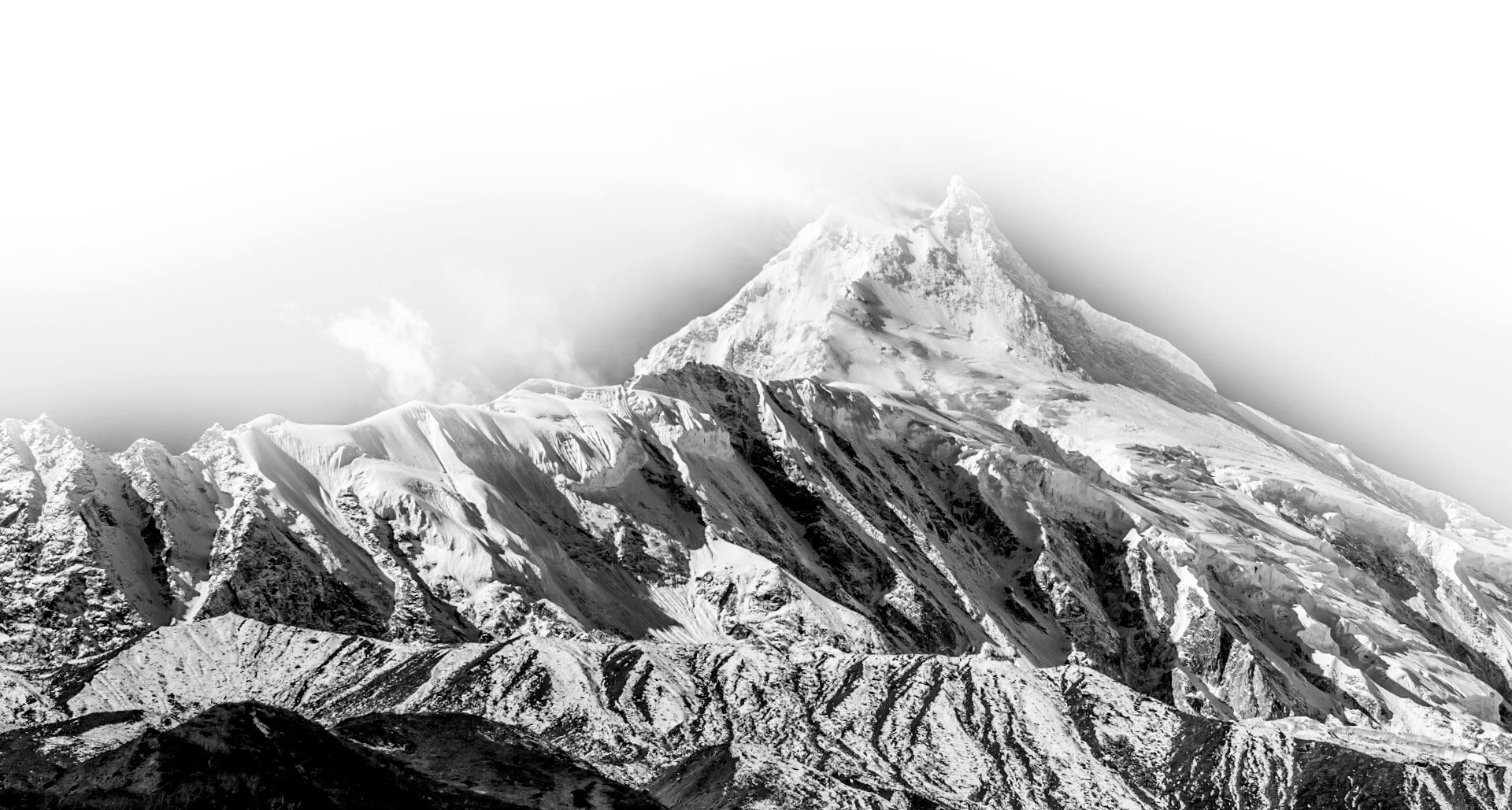 Cumbre de la montaña Manaslu