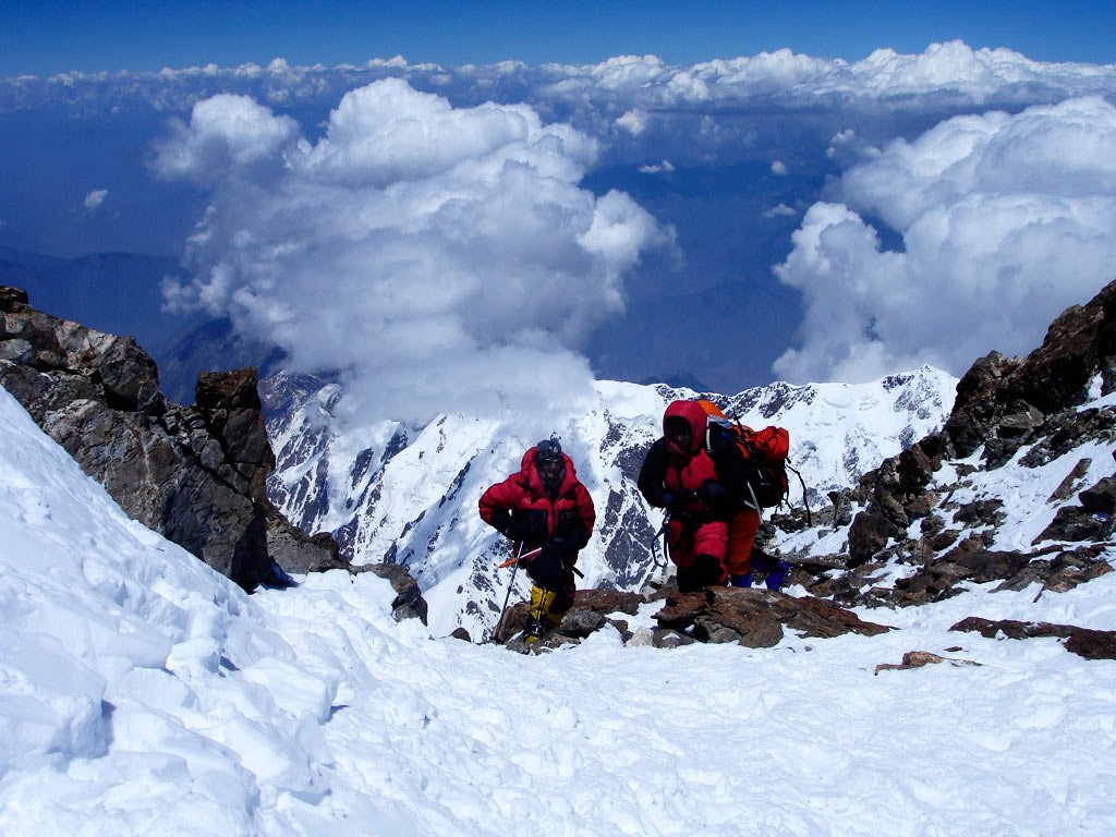 Grupo de expedición de Edurne Pasaban en Nangaparbat