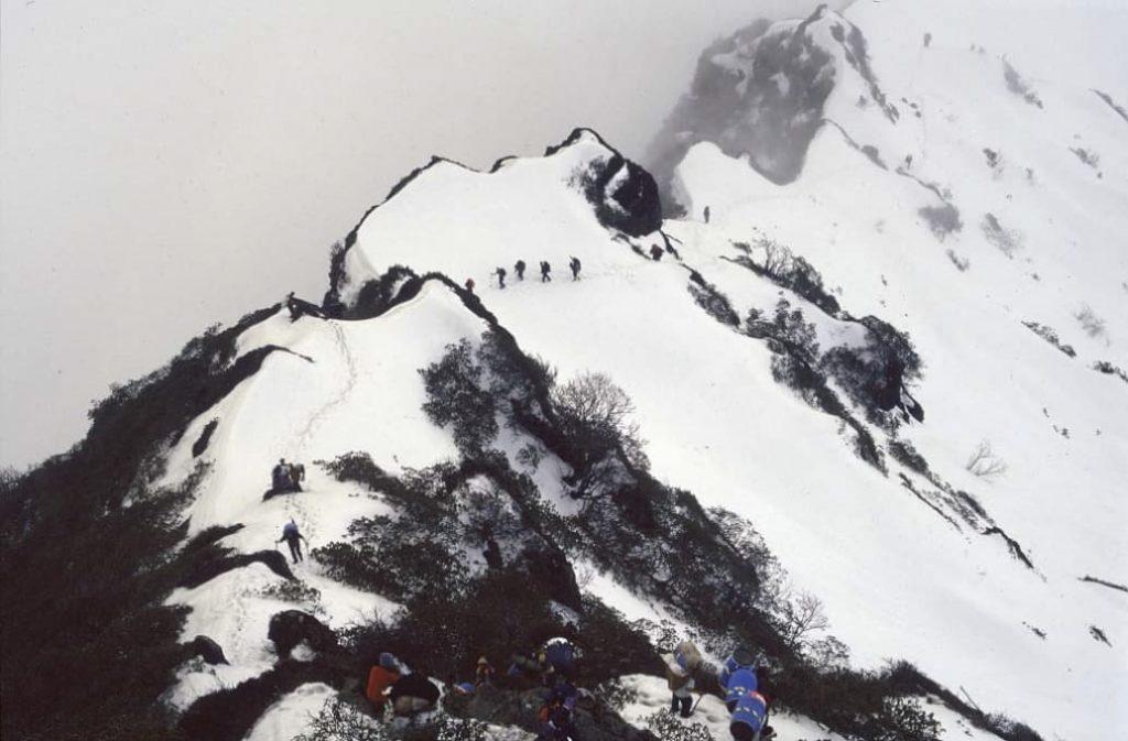 Edurne Pasaban en las laderas del monte Makalu